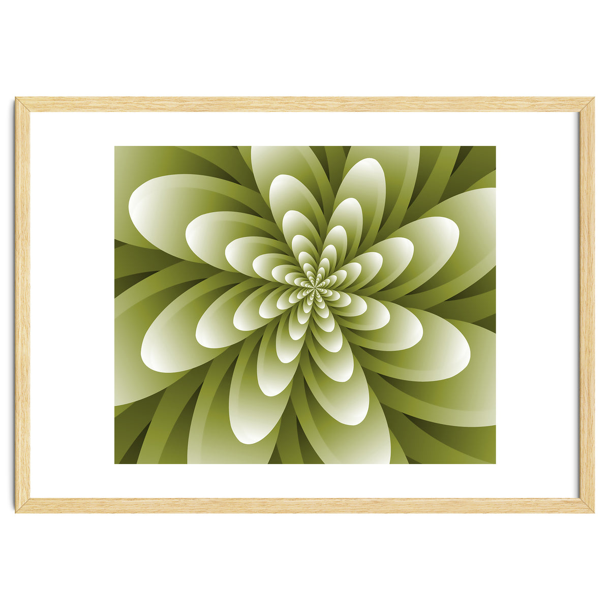Abstract Optical Illusion Flower
