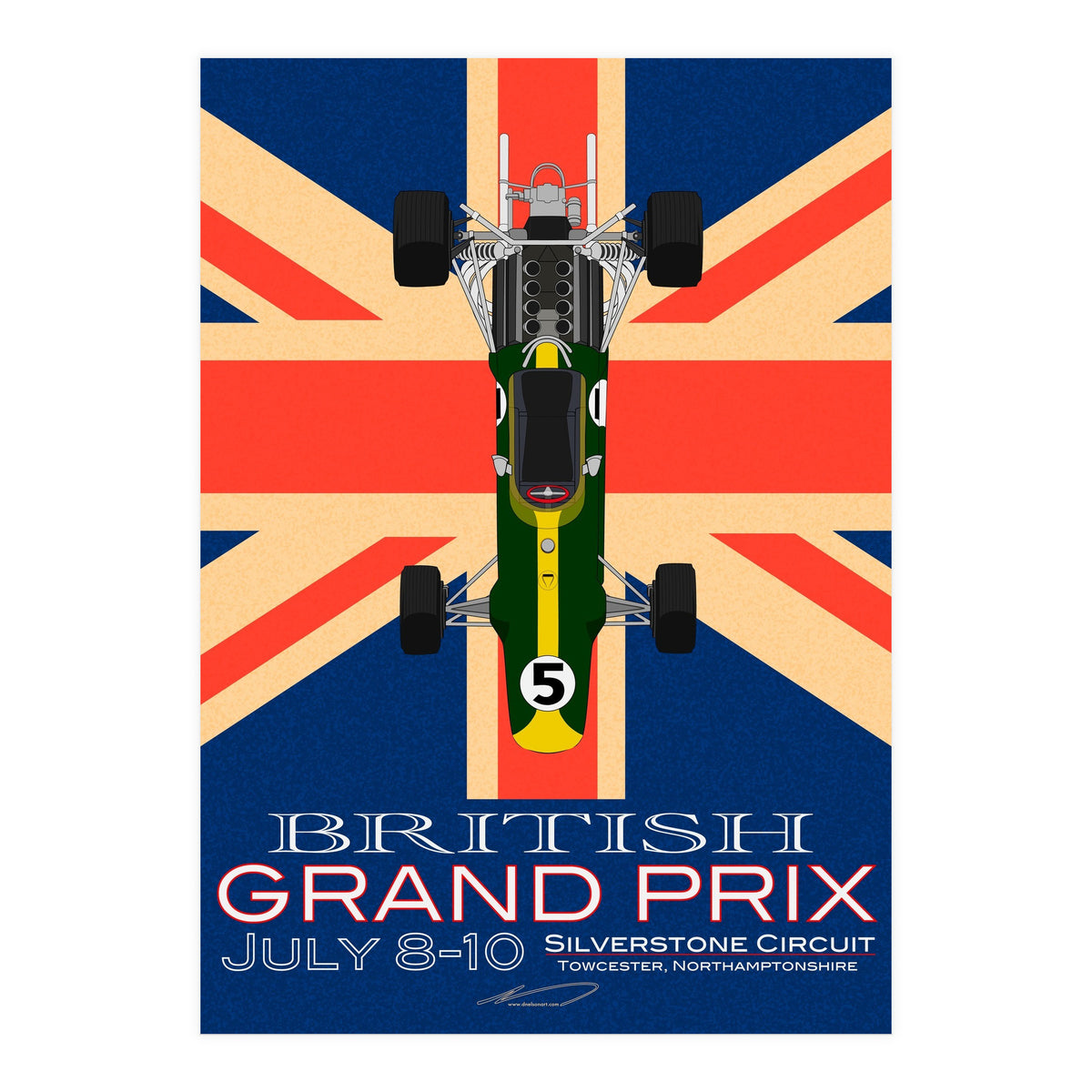 British Grand Prix poster (Print Only)