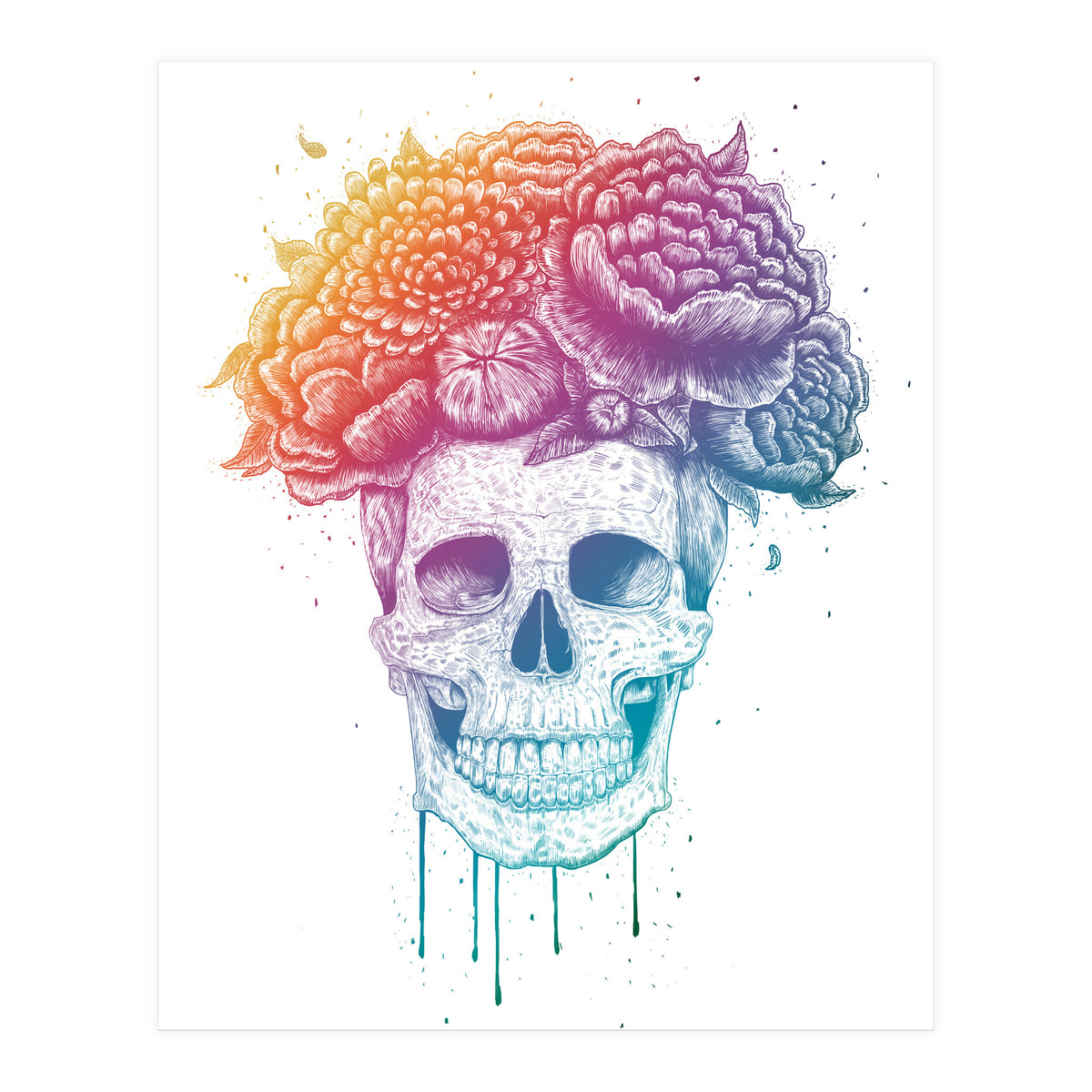 Colorful Skull (Print Only)