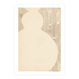 Cream tone vase silhouette (Print Only) thumbnail