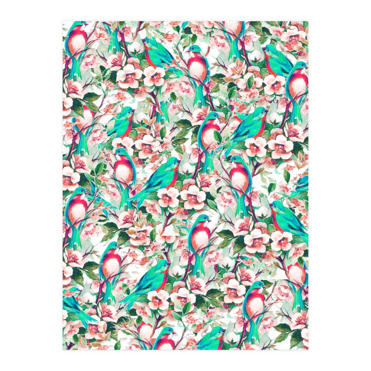 Birds & Flowers (Print Only)