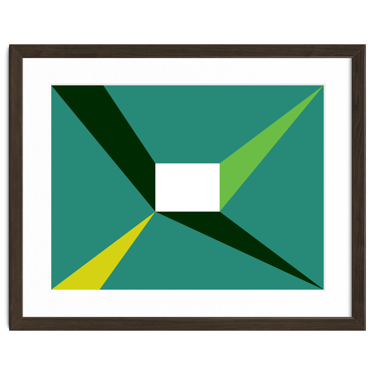 Geometric Shapes No. 27 - green, yellow & lime