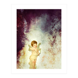VINTAGE AMOR IN PURPLE ABSTRACT FOREST (Print Only) thumbnail