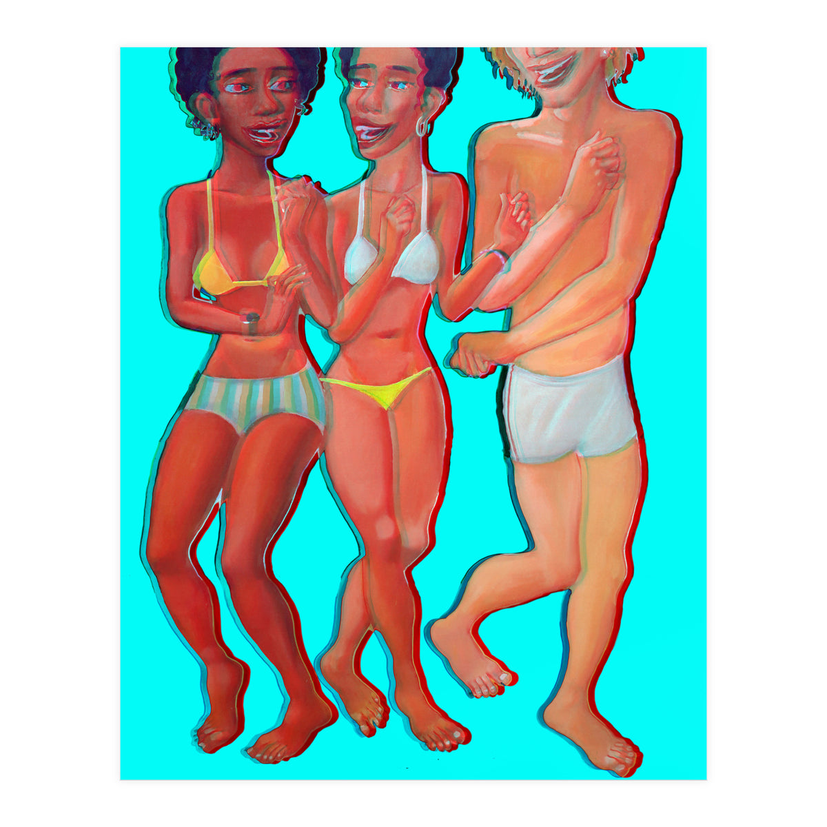 Bailando En La Playa 12 3d (Print Only)