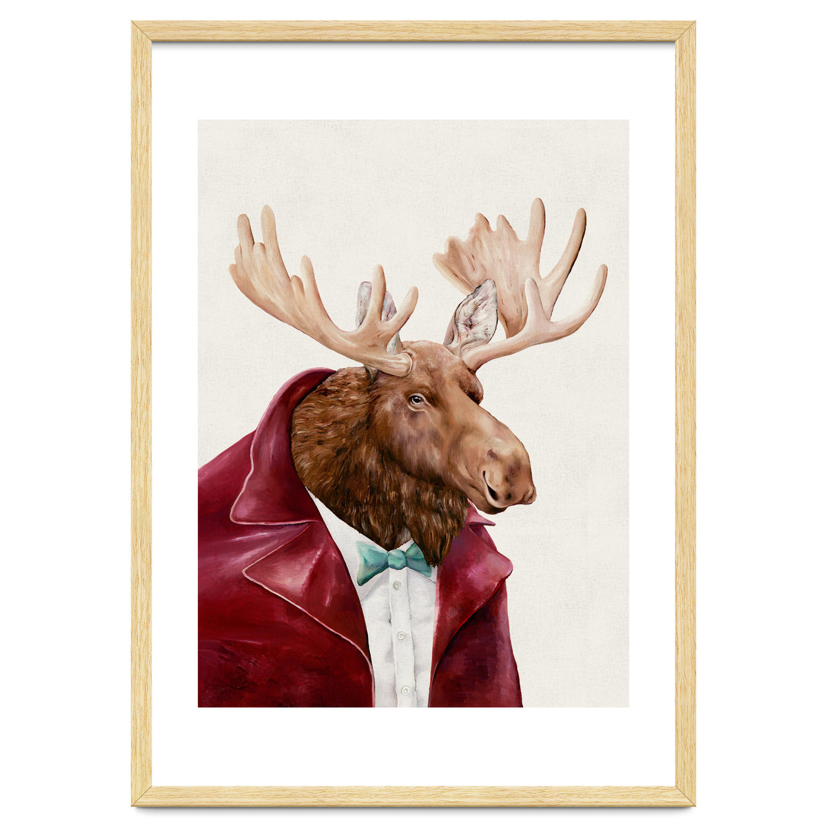 Moose In Maroon