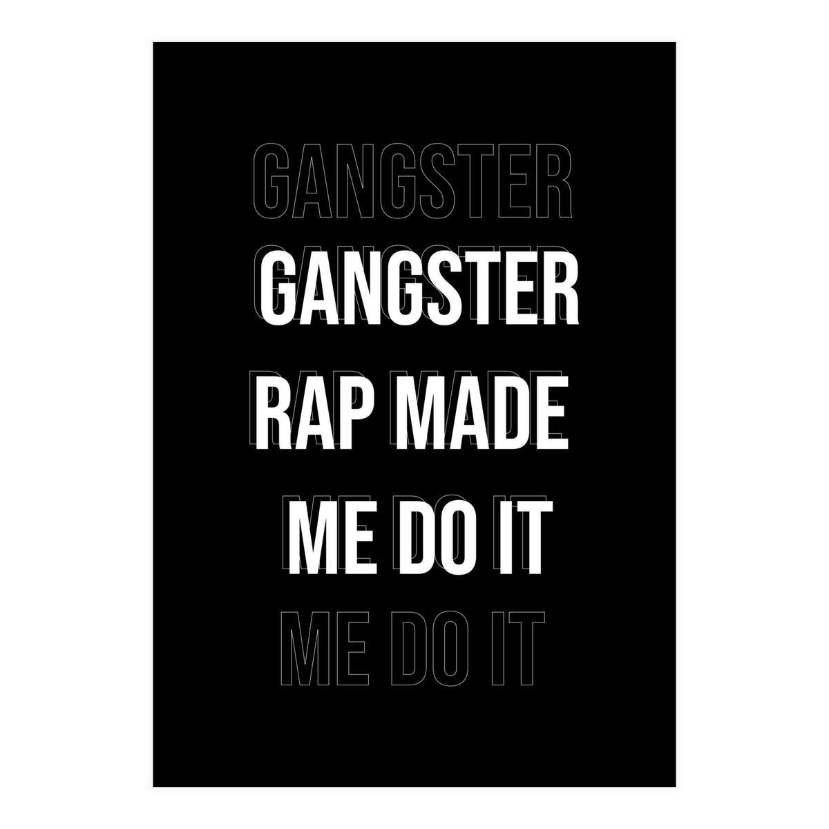 Gangster Rap (Print Only)