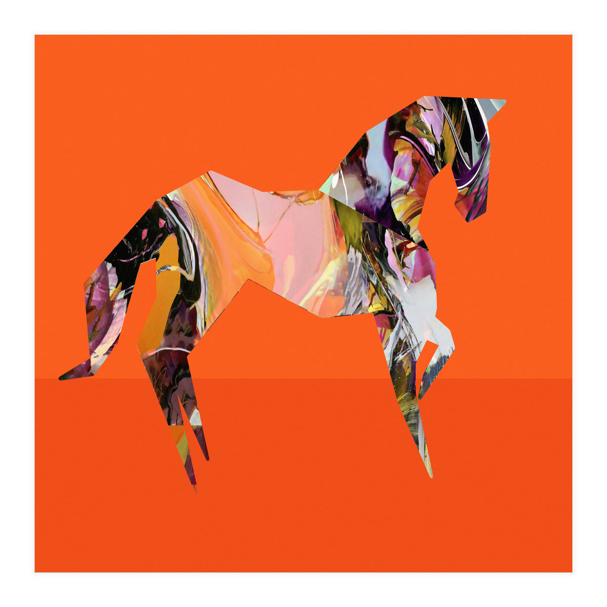 Crazy Ab Horse (Print Only)