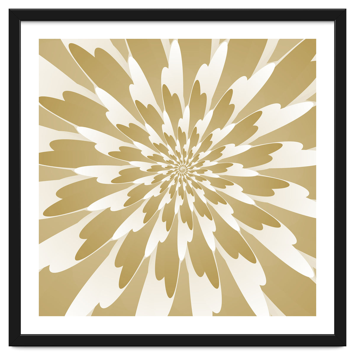 Spiral Flower Design Art