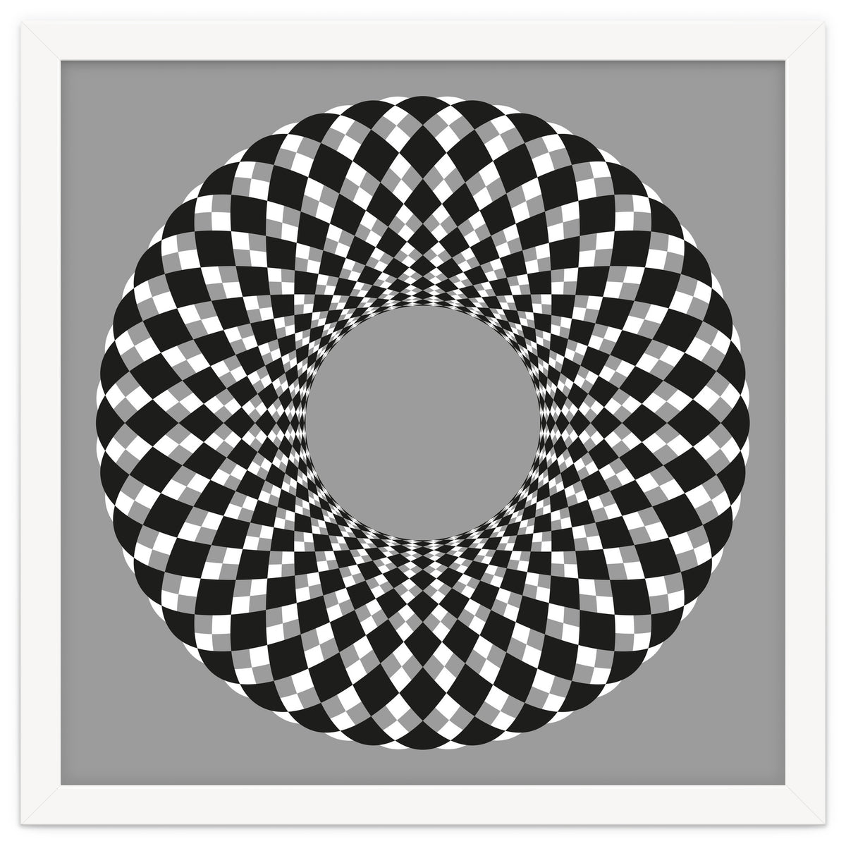 Black and white round