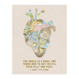 A Traveller's Heart + Quote (Print Only) thumbnail