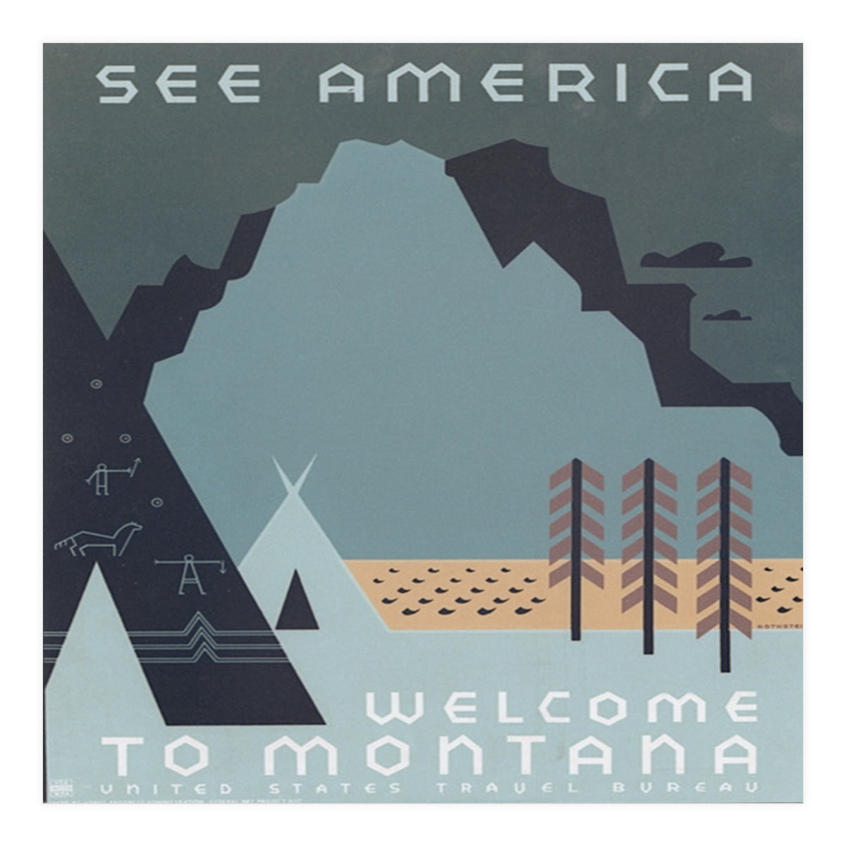 Welcome To Montana, USA. (Print Only)