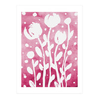 Abstract Flowers Pink (Print Only)