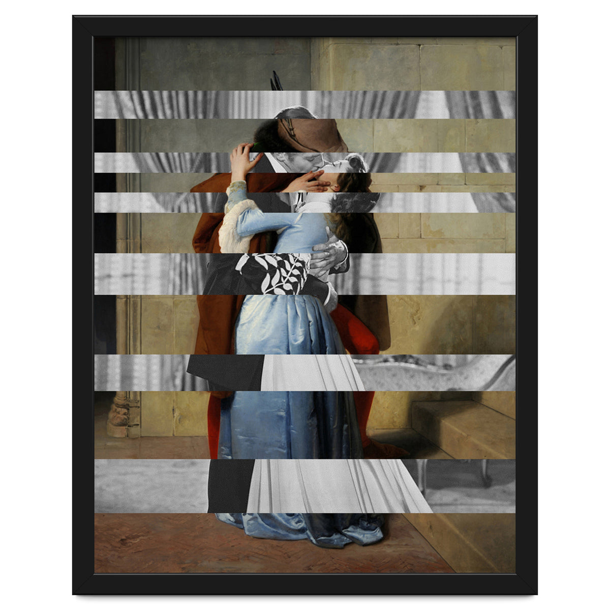 Hayez's "The Kiss" & Clark Gable and Vivien Leigh