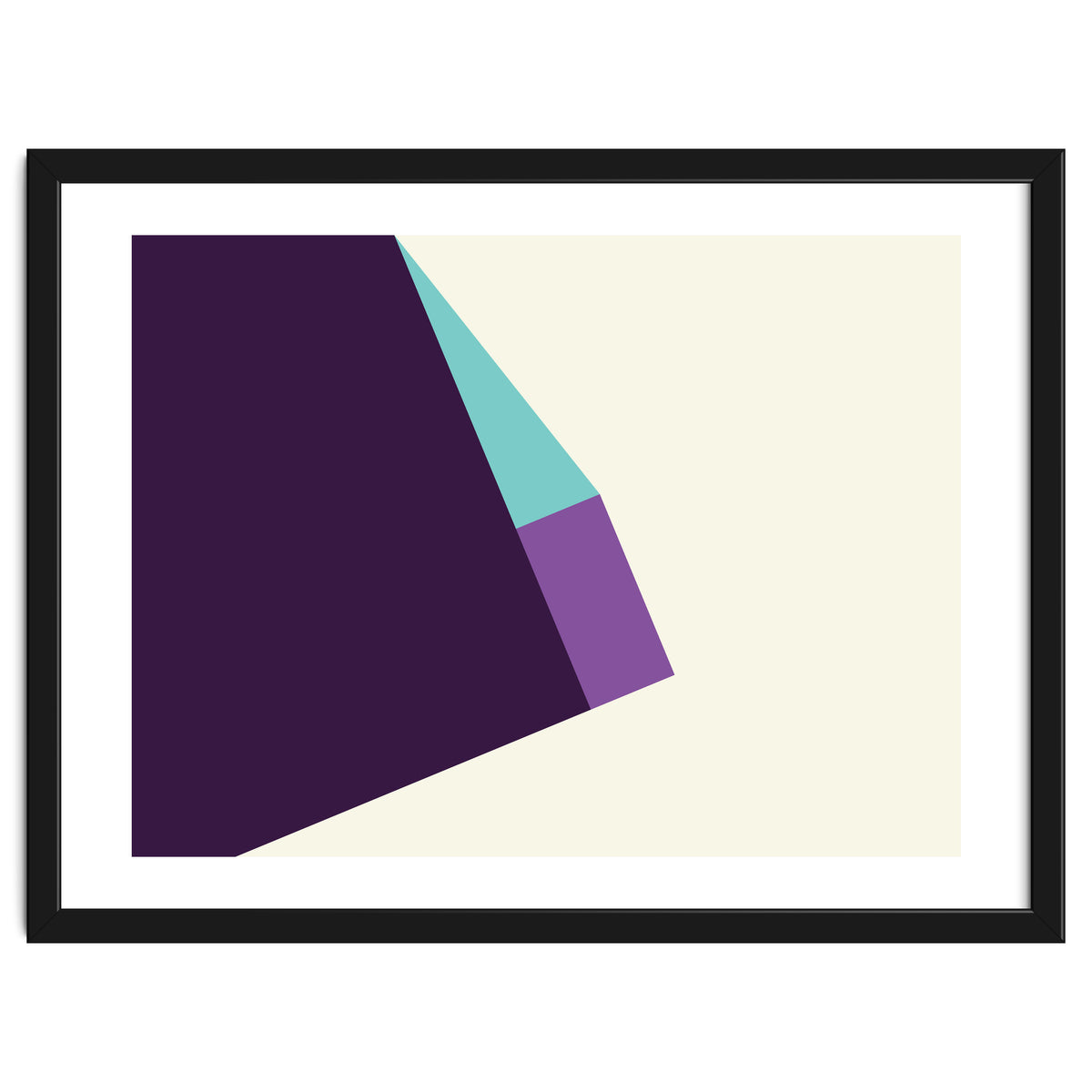 Geometric Shapes No. 42 -  lilac, blue & purple