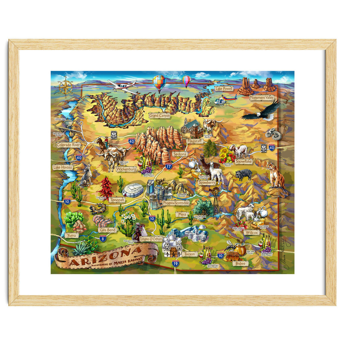 Arizona Illustrated Map