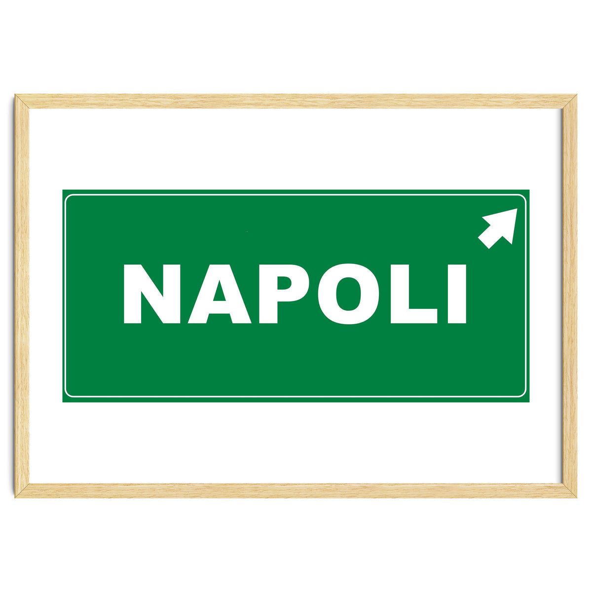 Let`s go to Napoli, Italy! Road sign