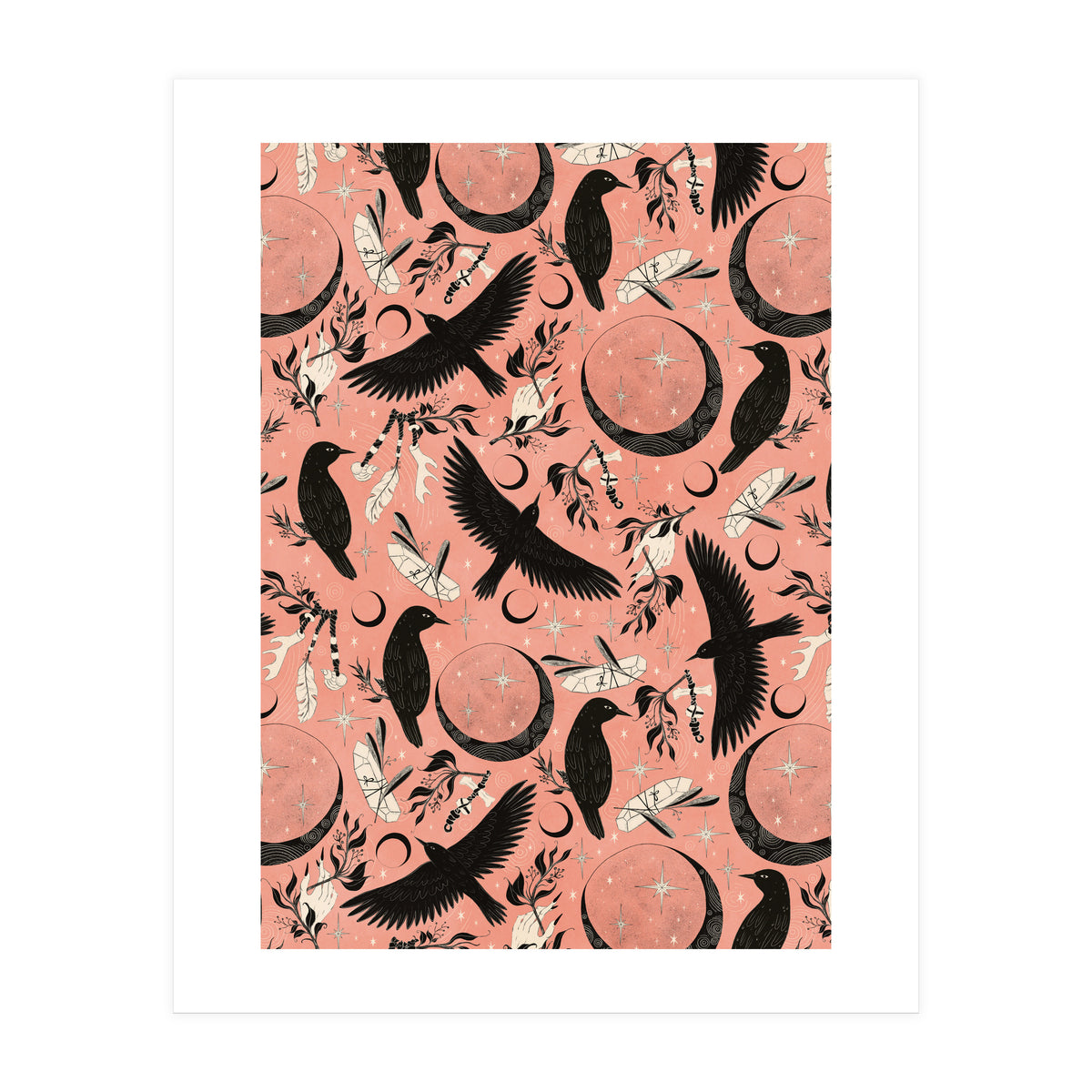 Raven Tarot Pink (Print Only)