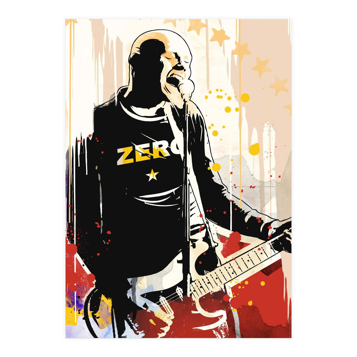 Billy Corgan pop art poster (Print Only)