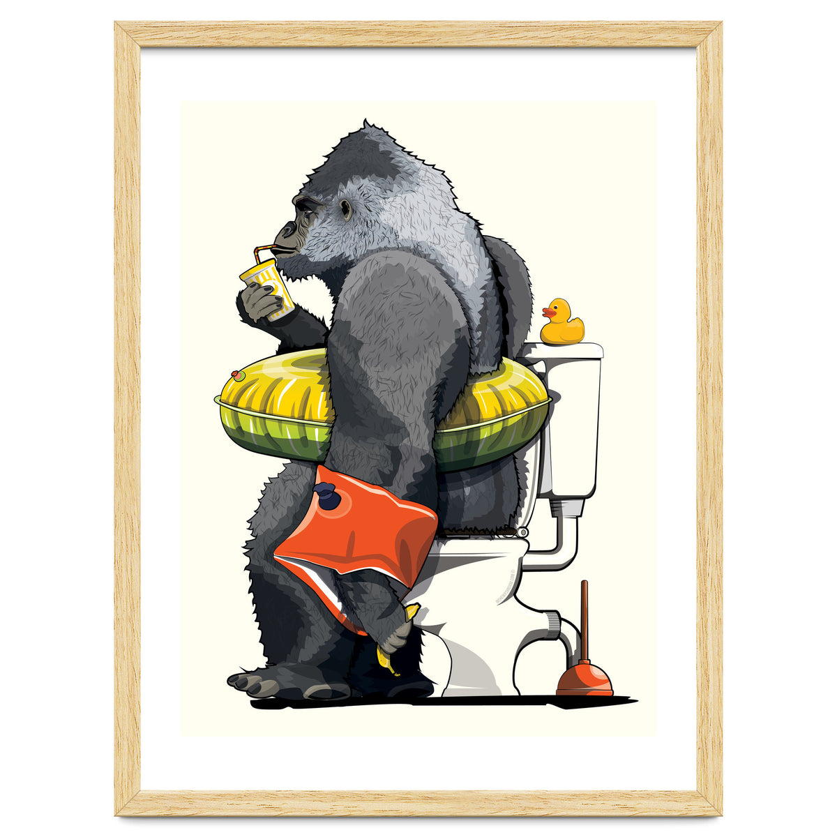 Gorilla on the Toilet, Funny Bathroom Humour