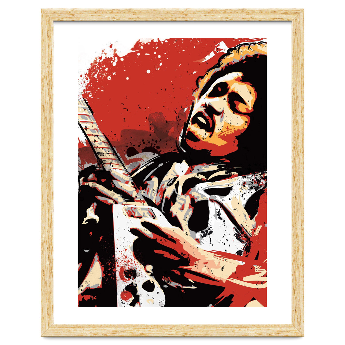 Jimi Hendrix pop art poster