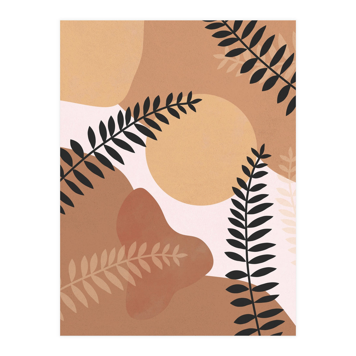 Boho Fern Leaves (Print Only)