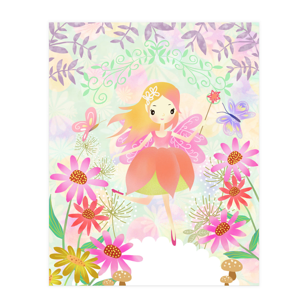 Fairy in the Garden (Print Only)