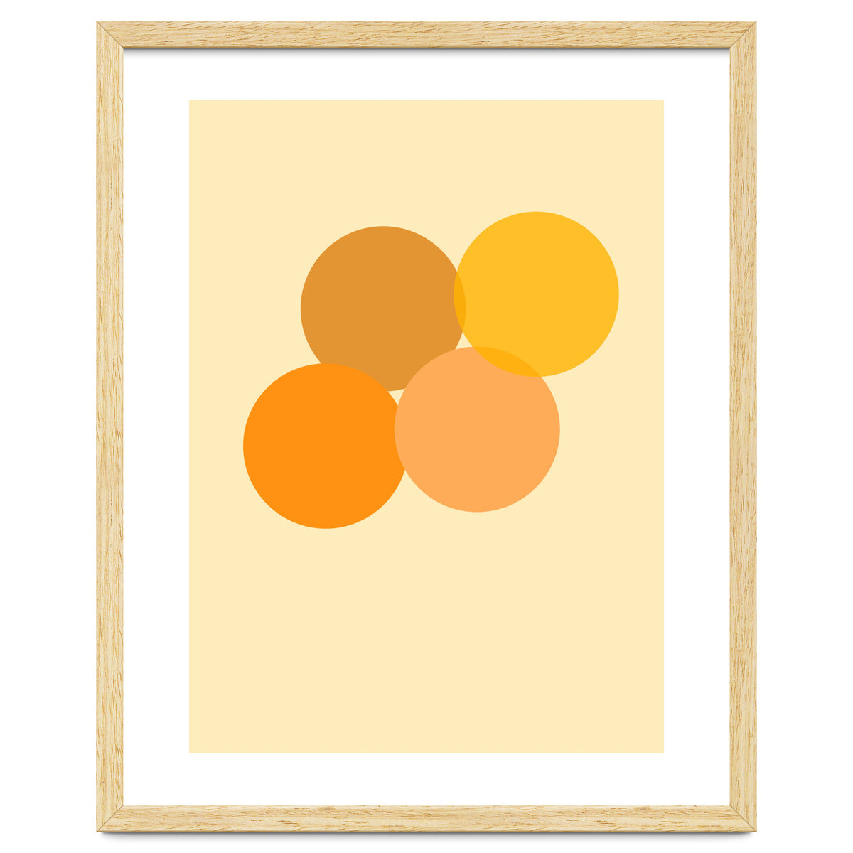 Orange circles abstract