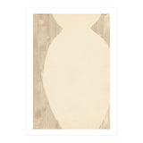 Creame tone vase silhouette (Print Only) thumbnail