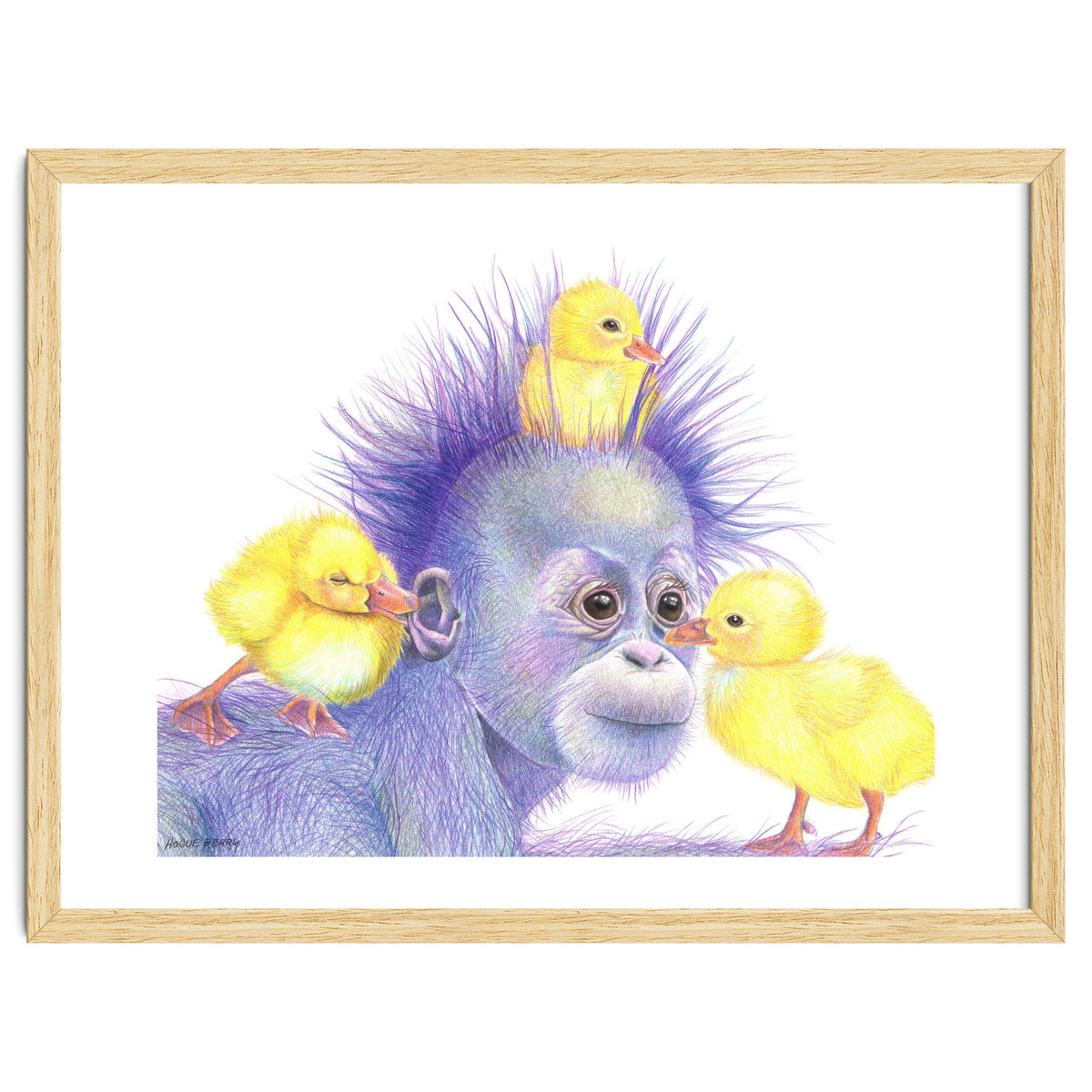 Purple Orangutan and Ducks