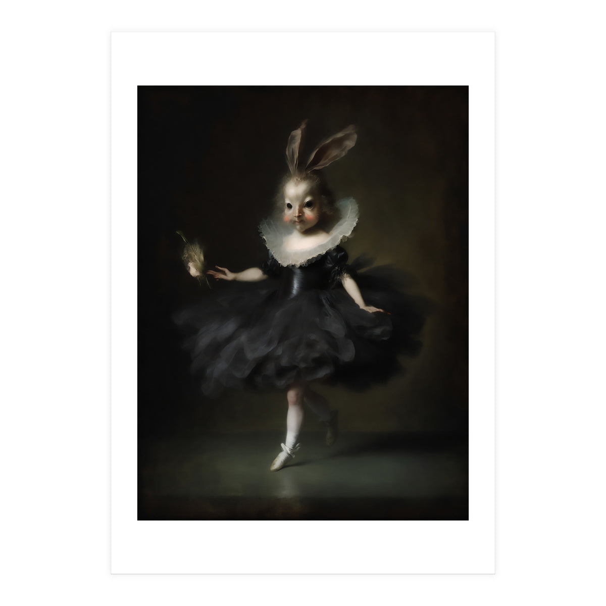 Gothic Hare-Girl Hybrid Ballerina (Print Only)