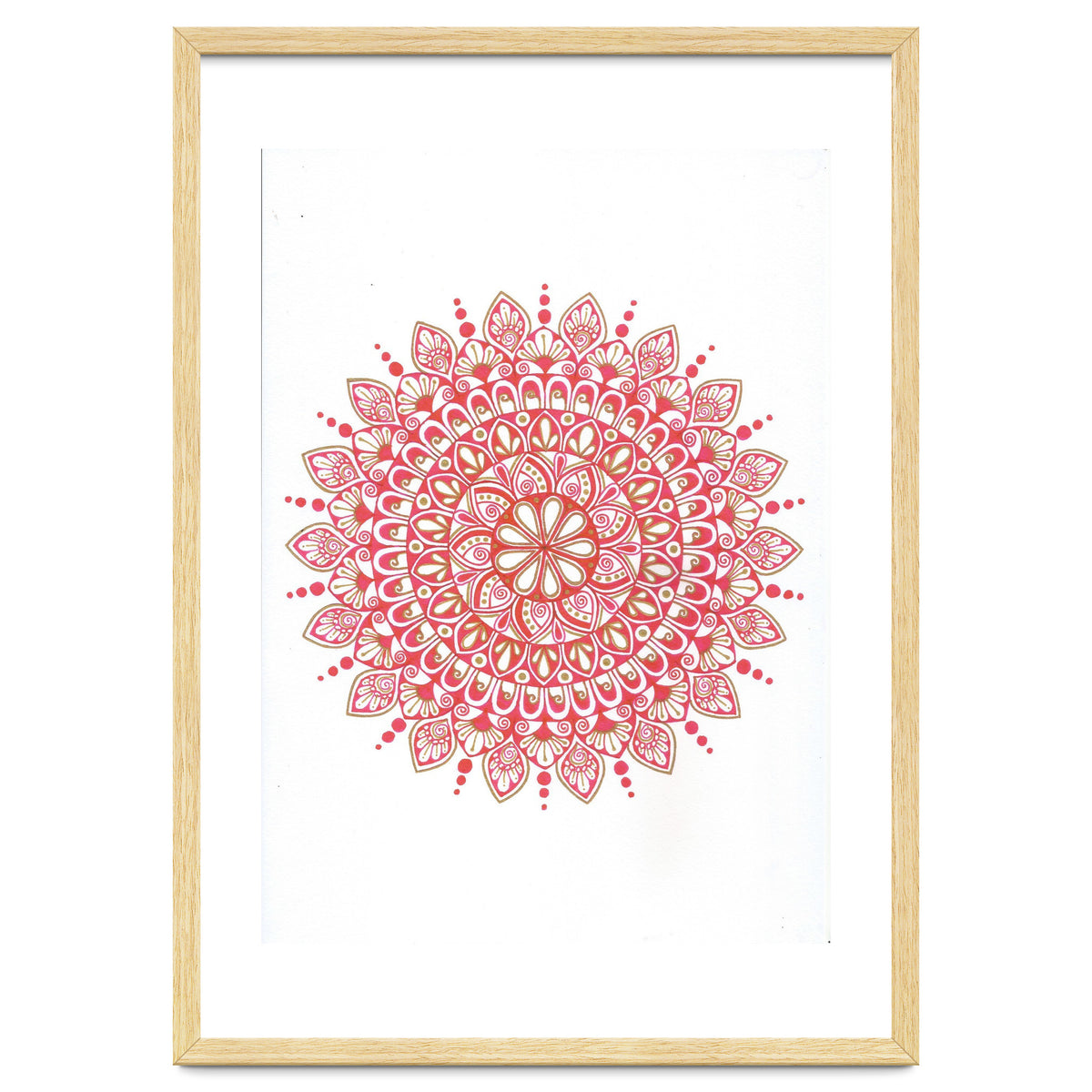Red & Gold Mandala 2