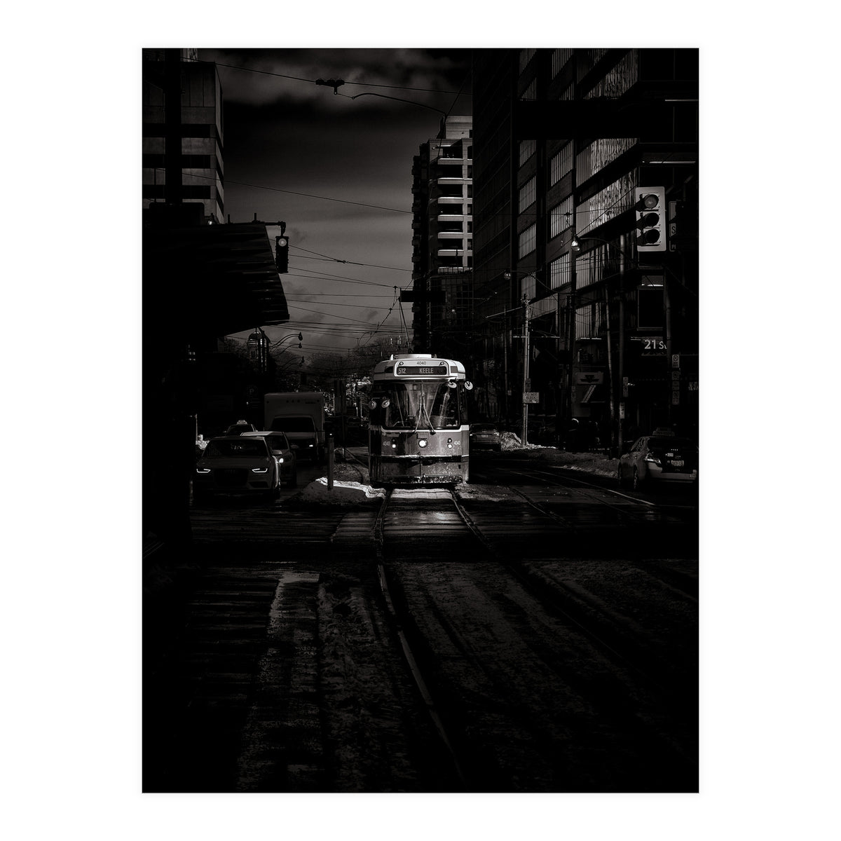 The 512 St. Clair Streetcar Toronto Canada Toned Version (Print Only)