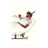 Spiderman in the Bath, funny Bathroom Humour (Print Only) thumbnail