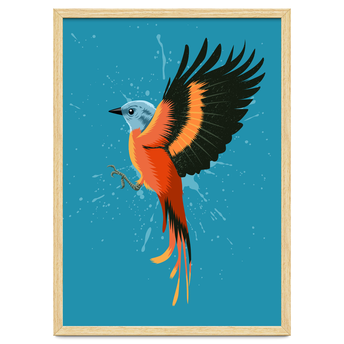 Tropical flying bird