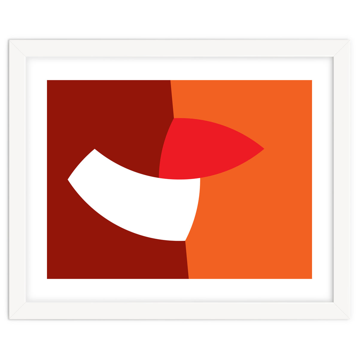 Geometric Shapes No. 66 - orange & reds