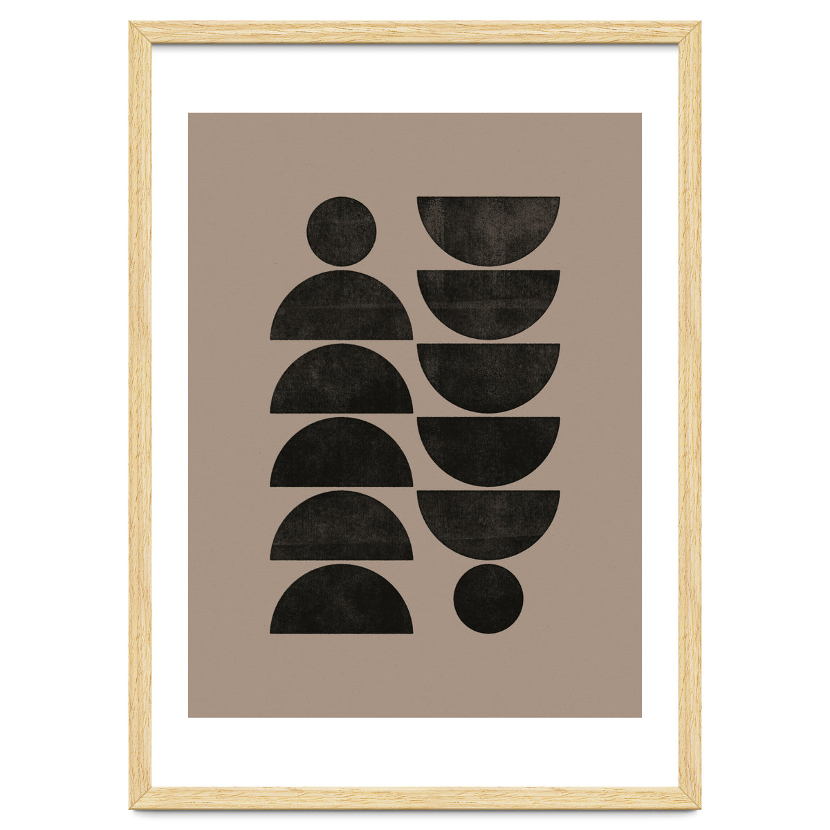 Mid-Century Modern No.30 - Woodblock Print