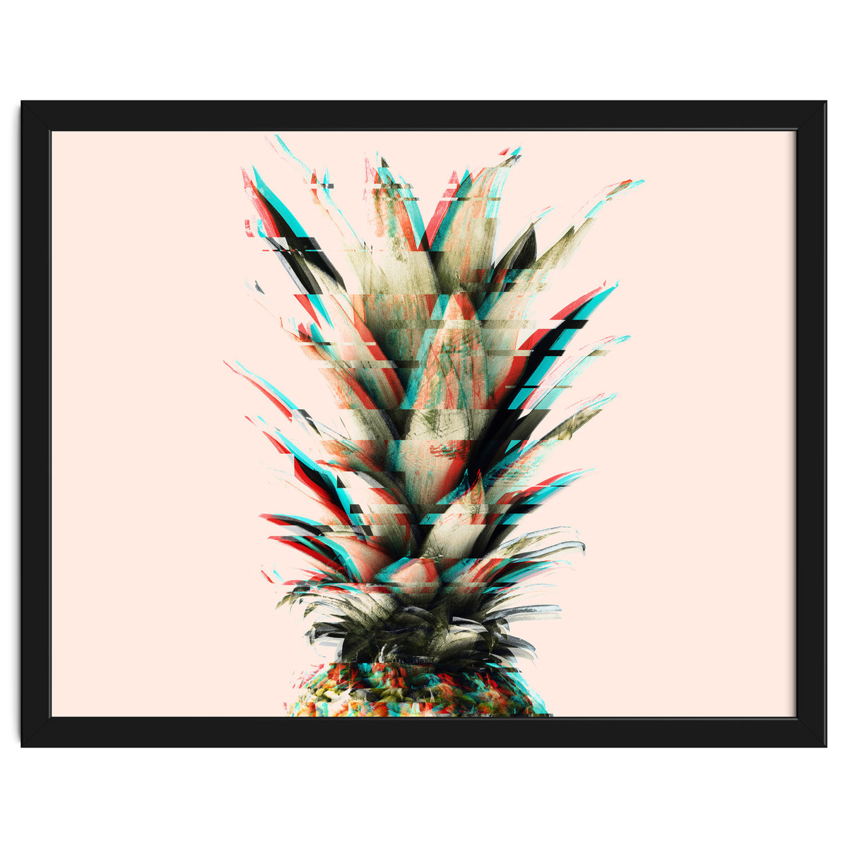 Glitch pineapple pink
