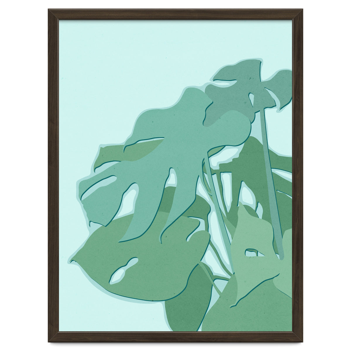 Minimal Monstera Leaves - Greener Eden
