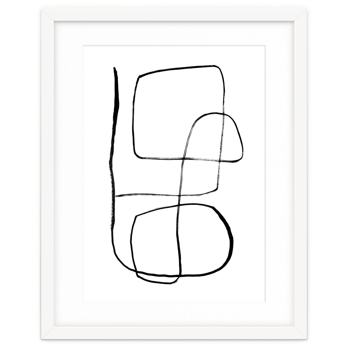 Mid-Century Line Art Print #3