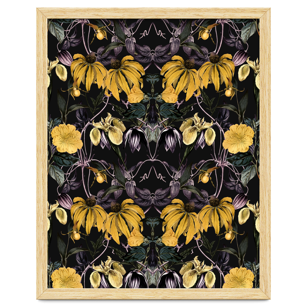 Nocturnal botanical garden kaleidoscope