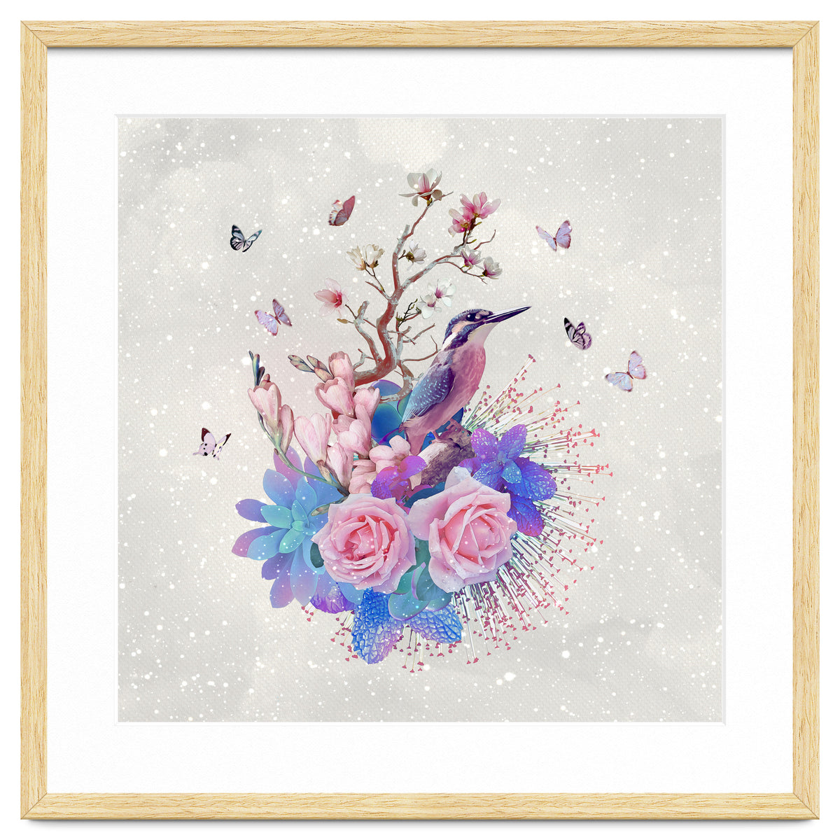 Floral Alcedo Atthis