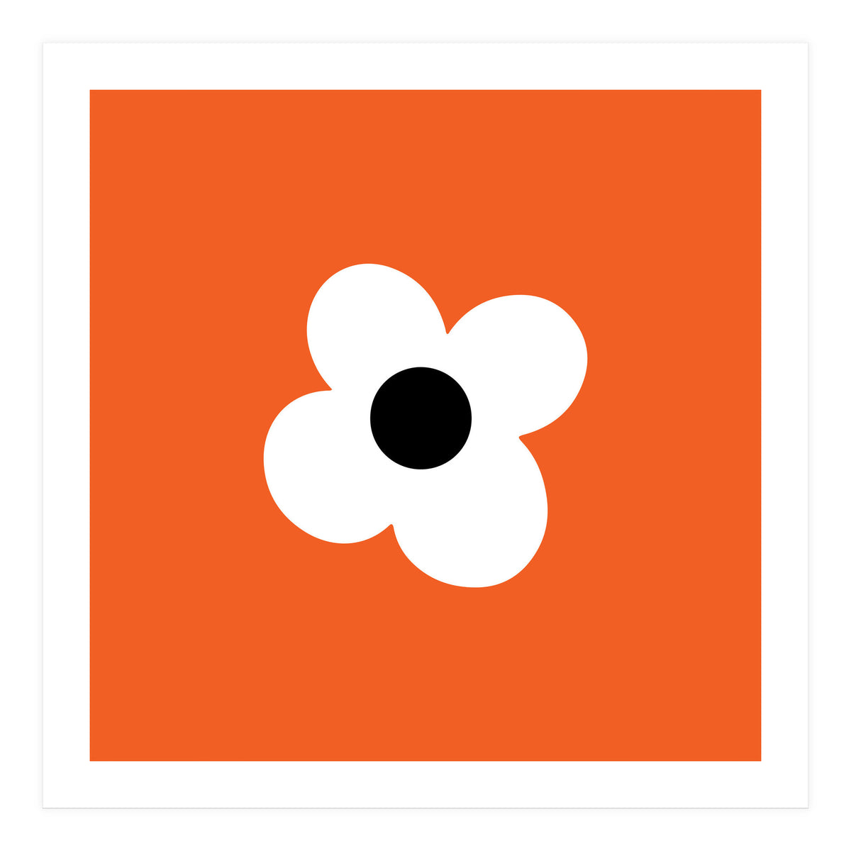 Max Folk Daisy Orange  (Print Only)