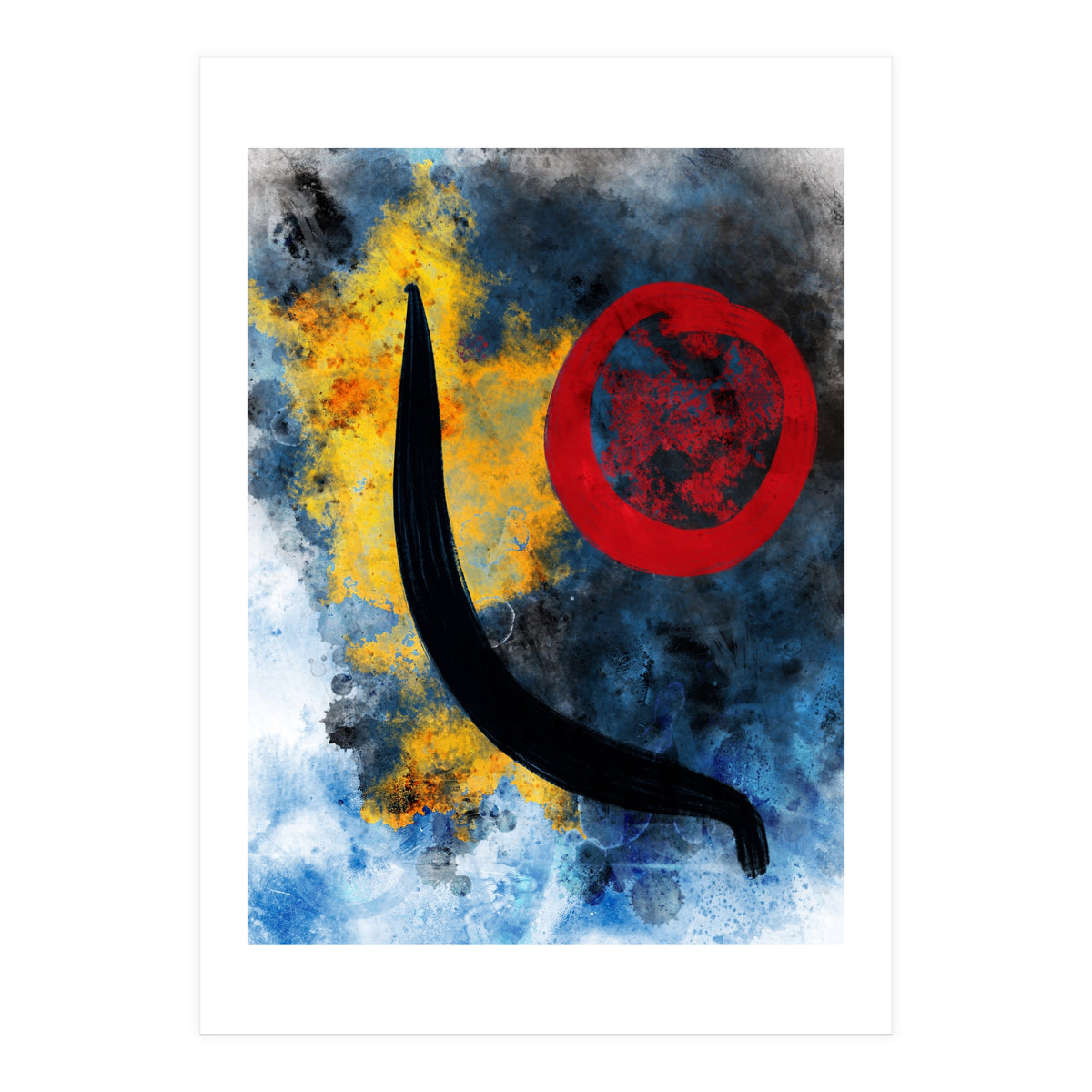Abstract Calligraphy in the universe  (Print Only)