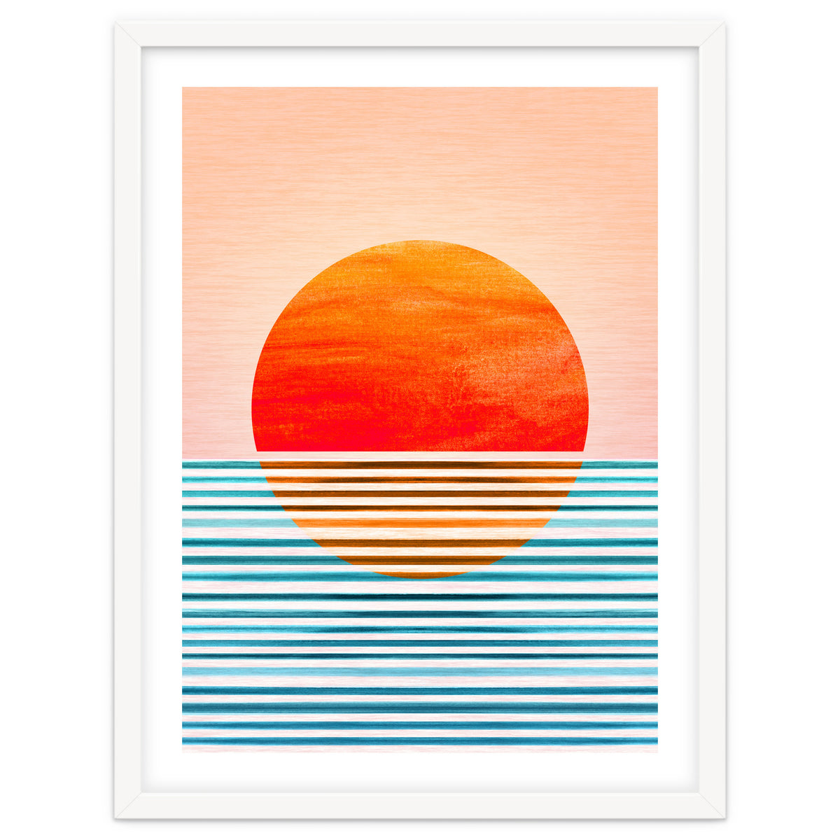 Geometric Minimalist Sunset