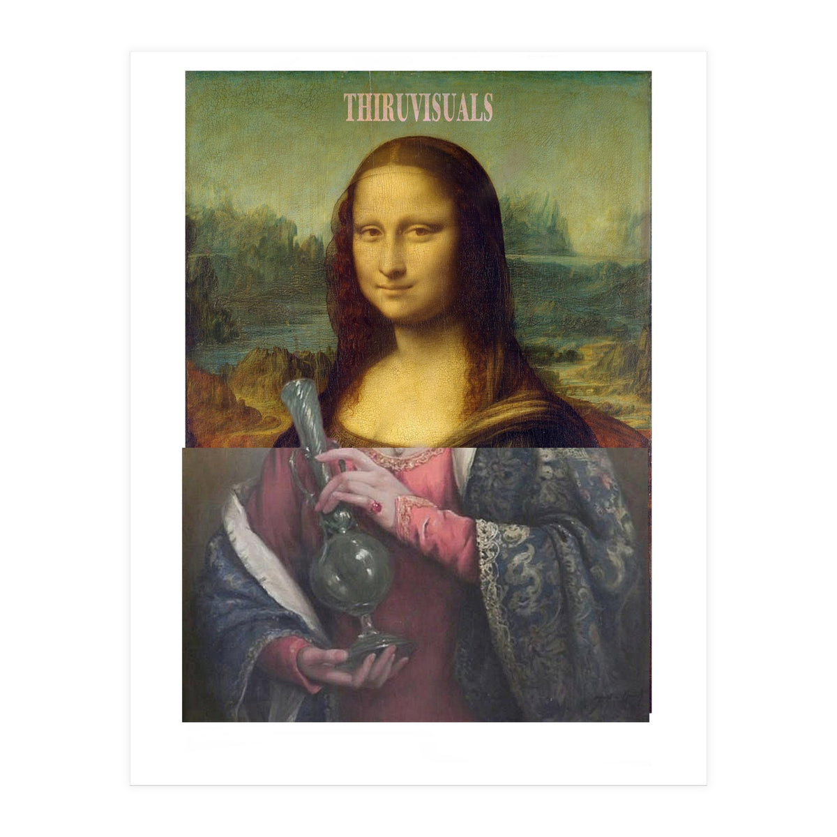 Mona Lisa with the Bong (Print Only)