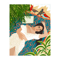 Beach. Read. Sleep. | Boho Woman Sea Beachy Travel | Summer Birds Sand Picnic Ocean Vacation (Print Only)