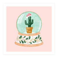 Cactus Snow Globe (Print Only)