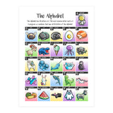 The Alphabet in Kawaii Cute Style (Print Only) thumbnail