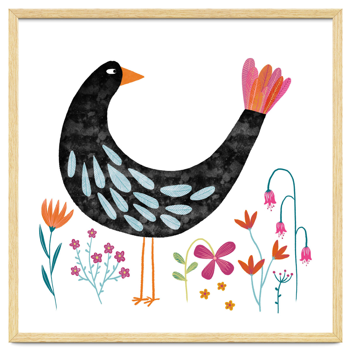 Bird with a Fancy Tail