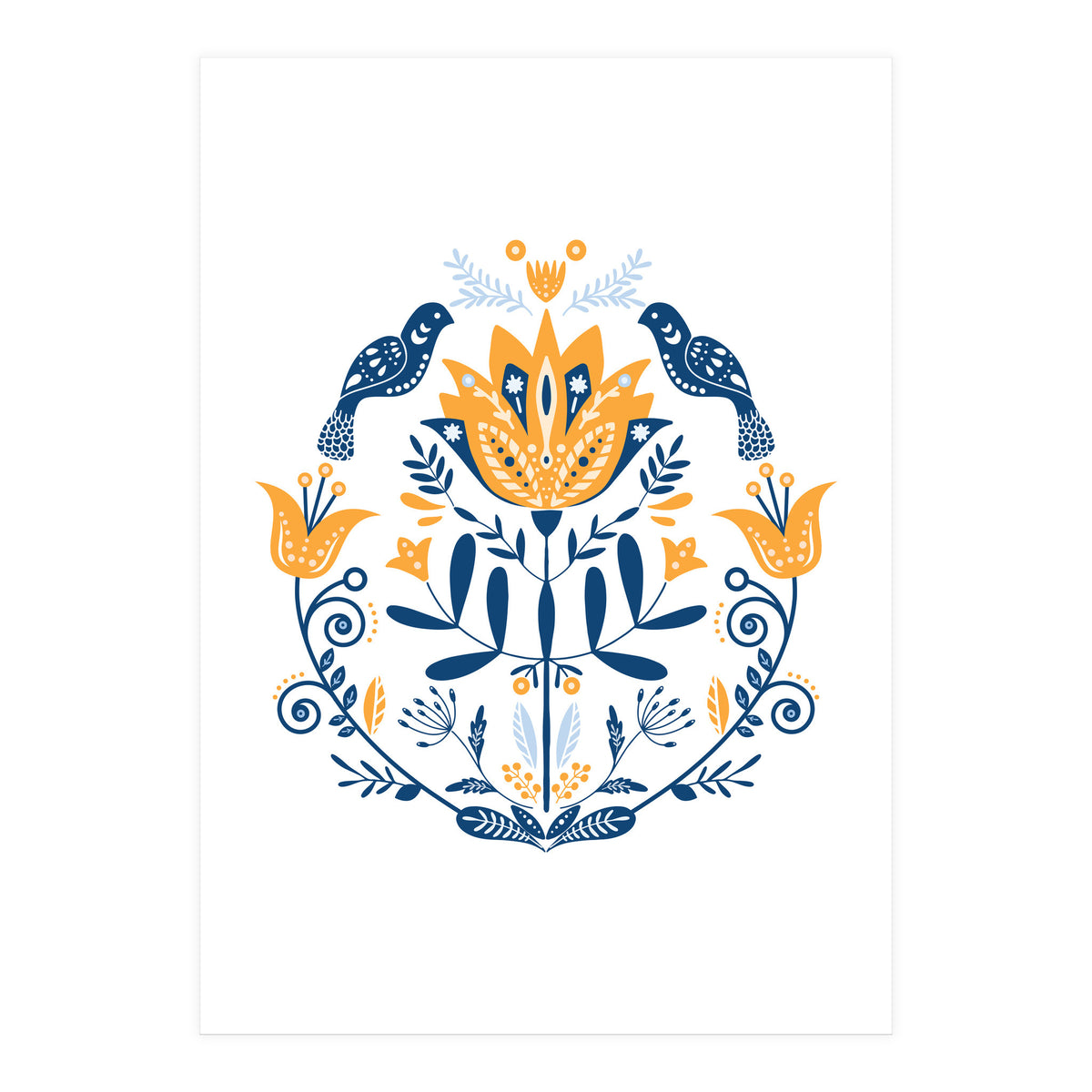 Scandinavian Folk Art  (Print Only)